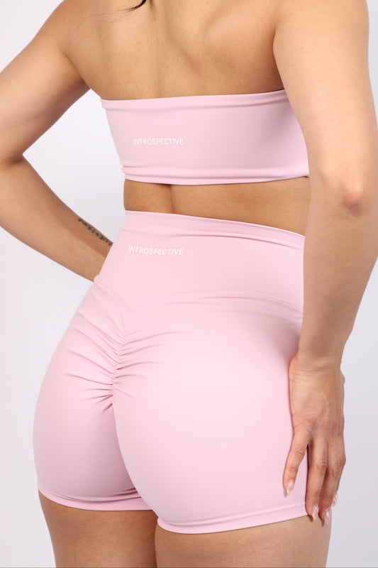 Bloom Scrunch Shorts | 2.0 (Soft Pink)