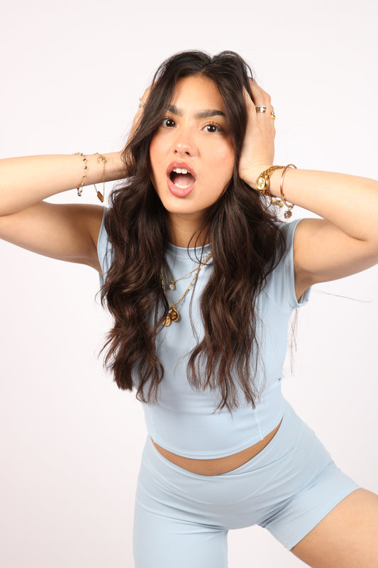 Reverie Cropped Top | 2.0 (Cloud Blue)